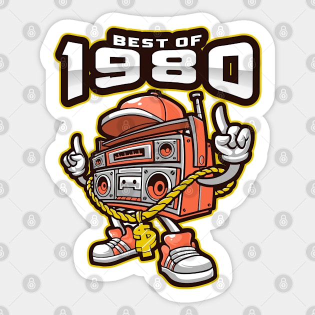 Best of 1980 Sticker by Boga